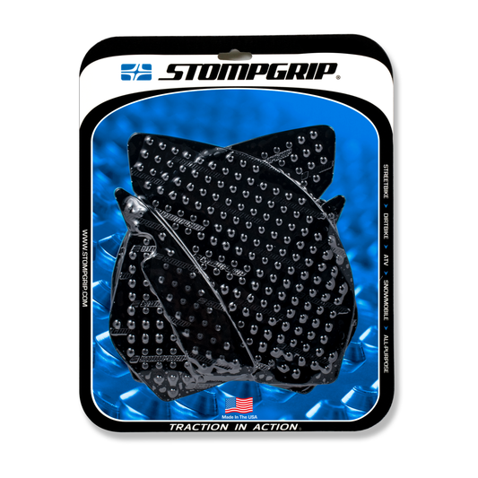 Stompgrip Volcano Tank Grips Black for Kawasaki Ninja ZX-10R 08-10