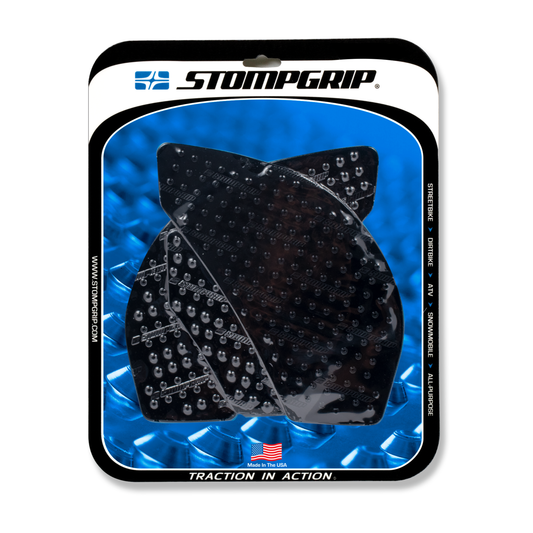 Stompgrip Volcano Tank Grips Black for Kawasaki Ninja ZX-6R Models