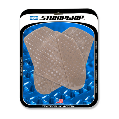 Stompgrip Volcano Tank Grips Clear for Kawasaki Ninja ZX-10R Models