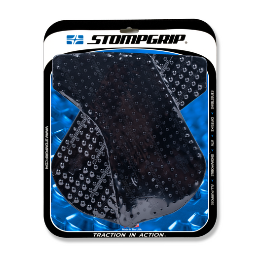 Stompgrip Volcano Tank Grips Black for Kawasaki KLR 650 00-18/KLR 650 Camo 16-18