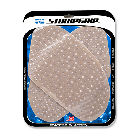 Stompgrip Volcano Tank Grips Clear for Suzuki GSX-R1000 03-04