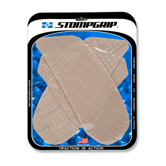 Stompgrip Volcano Tank Grips Clear for Suzuki GSX-R1000 09-16