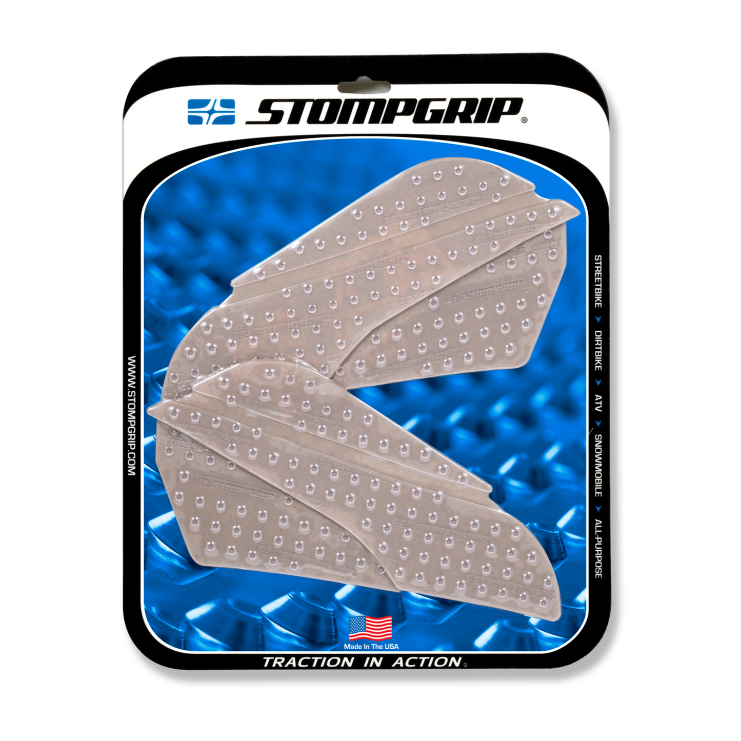 Stompgrip Volcano Tank Grips Clear for MV Agusta F3 675 13-18/F3 675 RC 16-18/F3 800 14-18/F3 800 AGO 16/F3 800 RC 16-18