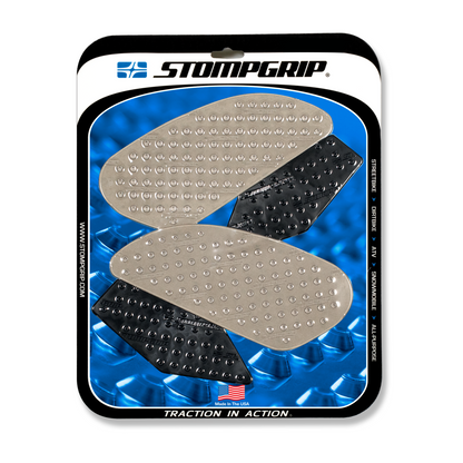 Stompgrip Volcano Tank Grips Clear for Honda Interceptor 14-15/Interceptor DLX 14-15/VFR800F 14-15