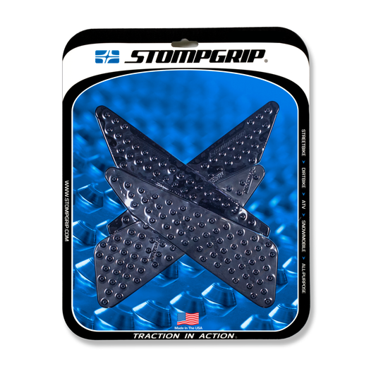 Stompgrip Volcano Tank Grips Black for Yamaha FZ-07 15-17/MT-07 15-17/MT-07 Moto Cage 15-17