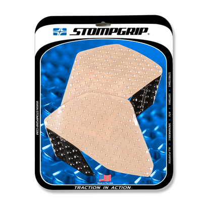 Stompgrip Volcano Tank Grips Clear for Yamaha YZF-R25 15-18/YZF-R3 15-18