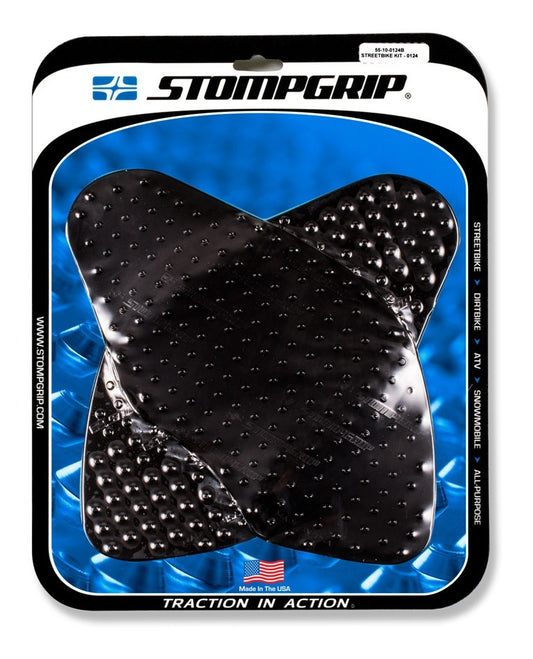 Stompgrip Volcano Streetbike Tank Grips Black for Ducati Monster 1200 14-21/Monster 821 15-20/Suzuki V-Strom 17-19