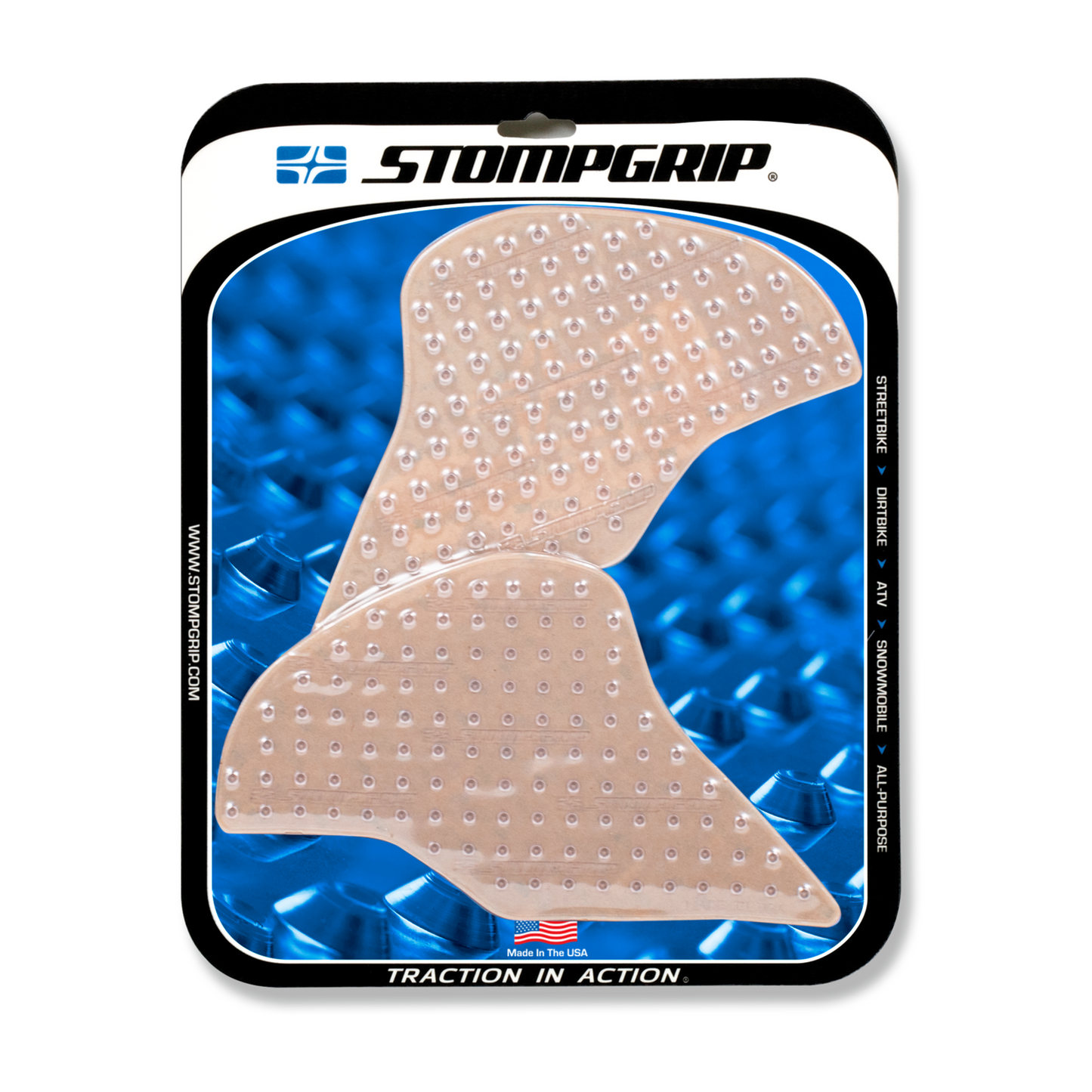 Stompgrip Volcano Tank Grips Clear for Yamaha Tracer 900 19/Tracer 900 GT 19