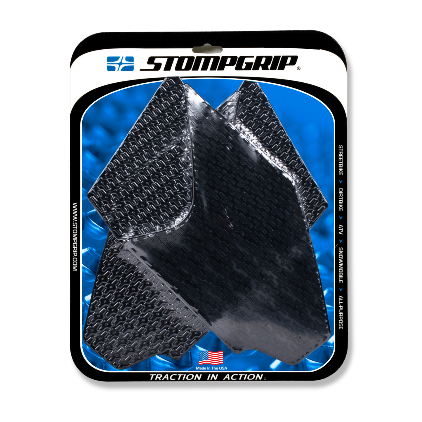 Stompgrip Icon Tank Grips Black for Honda CBR1000RR Models