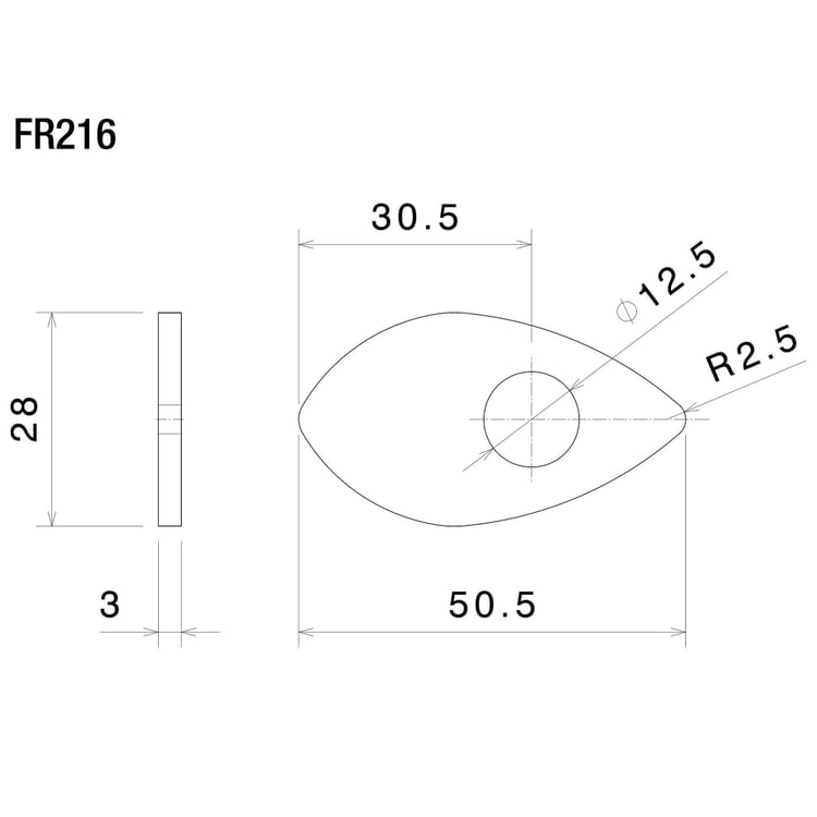 Rizoma FR216B Indicator Mounting Adapters