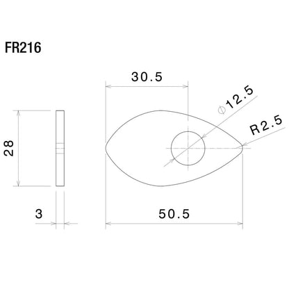 Rizoma FR216B Indicator Mounting Adapters