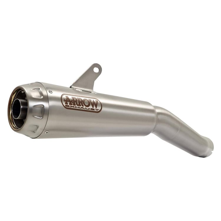 Arrow Suzuki GSX250R Pro-Racing Nichrom Silver with Steel End Cap Silencer