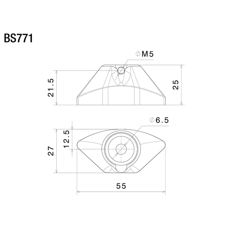 Rizoma BS771B Single Mirror Adapter