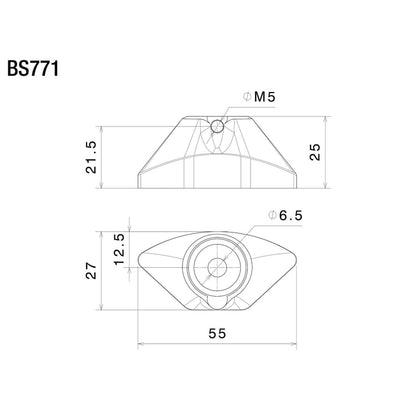 Rizoma BS771B Single Mirror Adapter