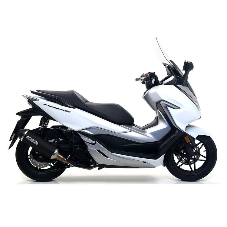 Arrow Honda Forza 300 Urban Dark with Black End Cap Silencer