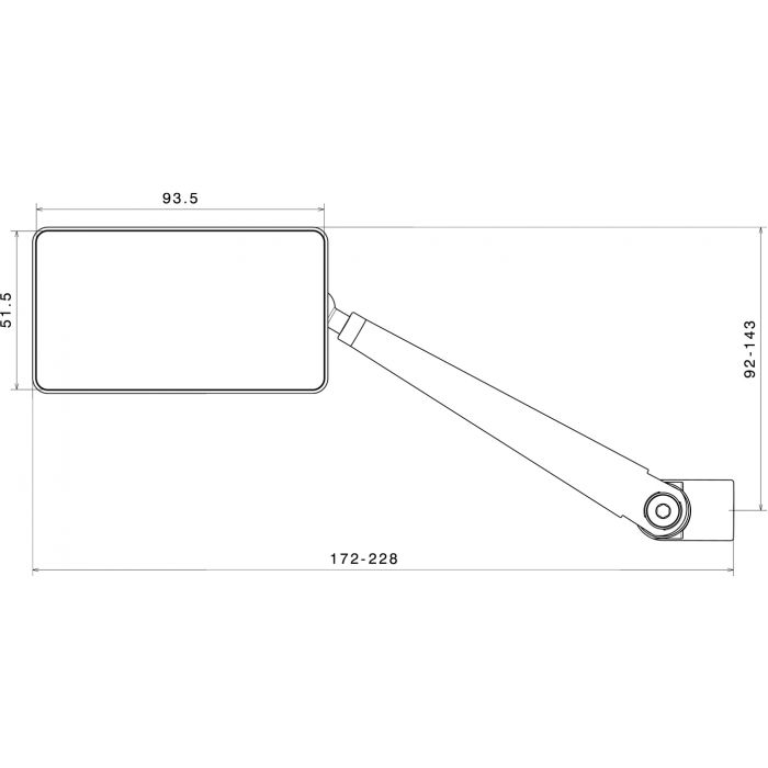 Rizoma Quantum Bronze Side Mirror