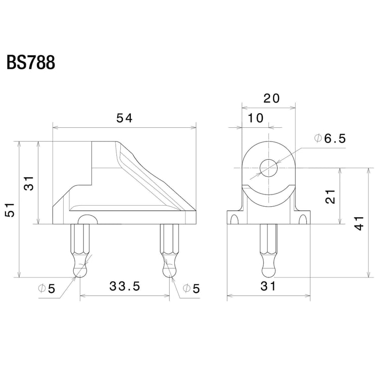 Rizoma BS788B Single Mirror Adapter