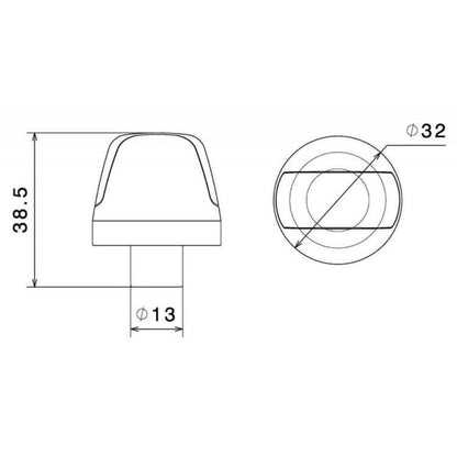 Rizoma SGUARDO Black Indicator