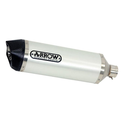 Arrow Kawasaki Z900 17>19 Race-Tech Aluminium Silver with Carbon End Cap Silencer