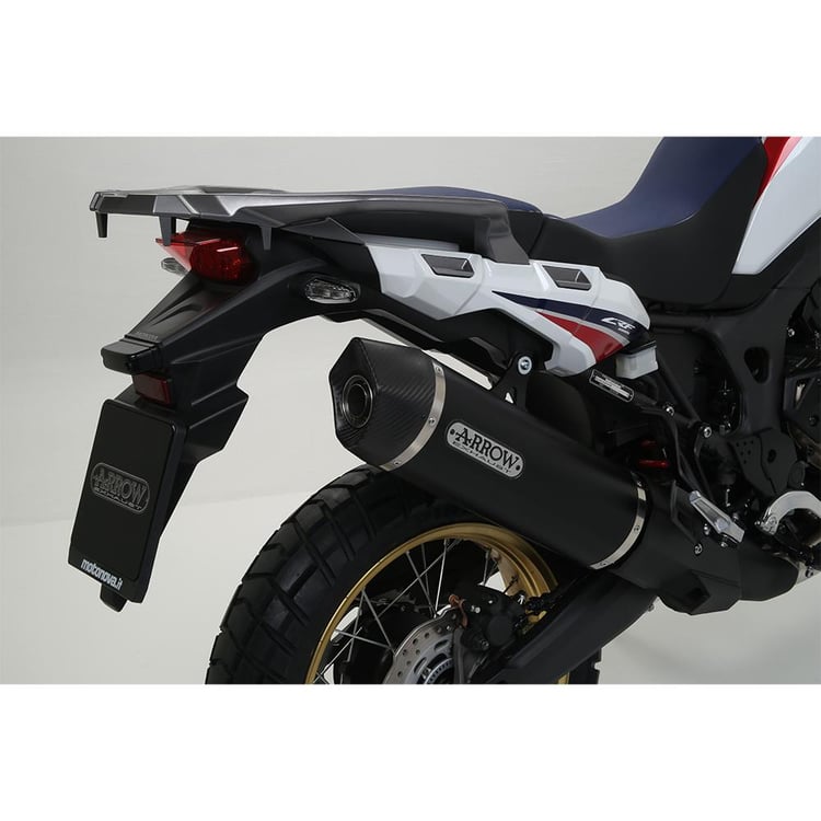 Arrow Honda CRF1000L Maxi Race-Tech Aluminum Dark with Carbon End Cap Silencer