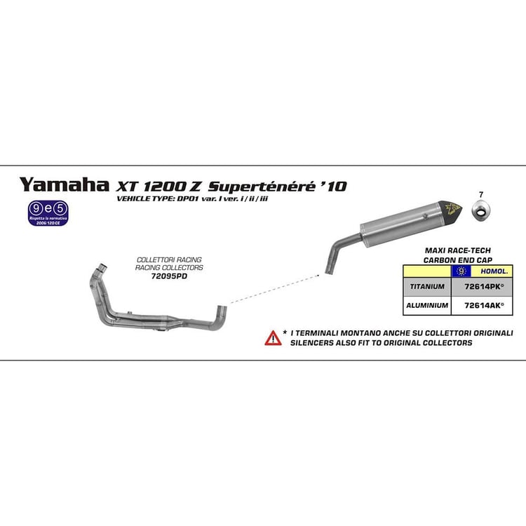 Arrow Kawasaki Ninja 250R Thunder Aluminium Dark with Carbon End Cap Silencer