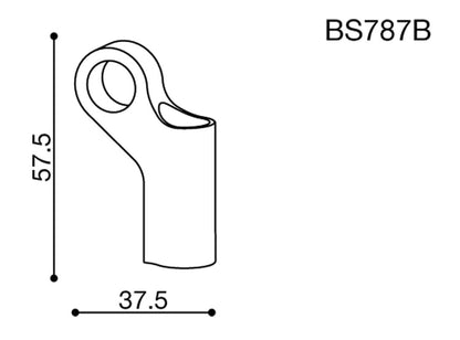 Rizoma BS787B Side Mount Mirror Adaptors