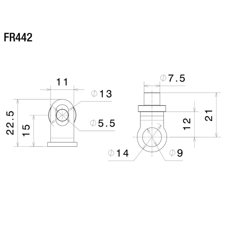 Rizoma FR442B Indicator Mounting Adapters