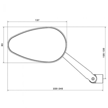 Rizoma Radial RS Black Mirror