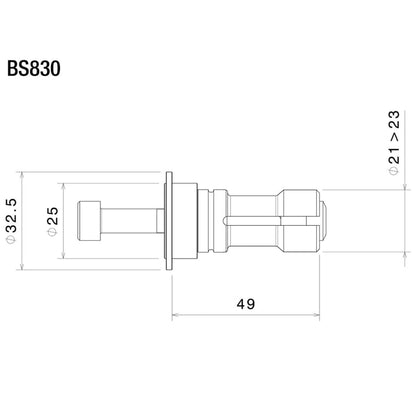 Rizoma BS830B Single Mirror Adapter