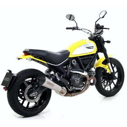 Arrow Ducati Scrambler 800 X-Kone Nichrom with Carbon End Cap Silencer