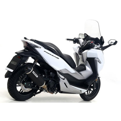 Arrow Honda Forza 300 Urban Dark with Black End Cap Silencer