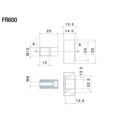 Rizoma Indicator FR600B Mounting Adapter