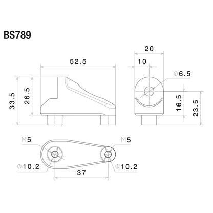 Rizoma BS789B Single Mirror Adapter