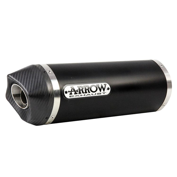 Arrow Kawasaki Ninja 400/Z400 Race-Tech Aluminium Dark with Carbon End Cap Silencer