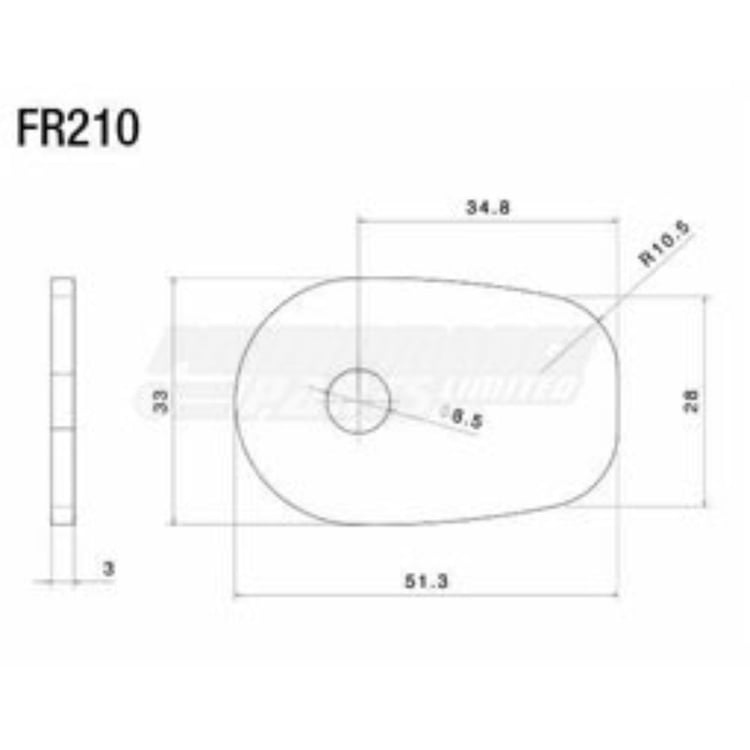 Rizoma FR210B Indicator Mounting Adapters